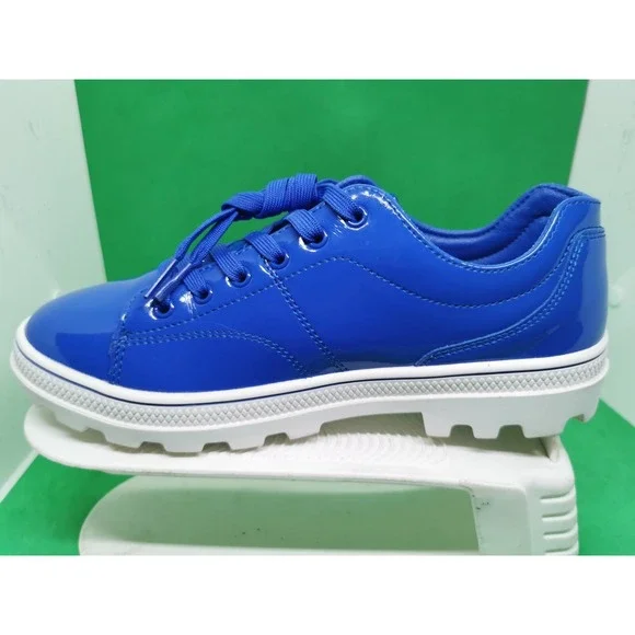Skechers Women's 155201 Patent Blue Roadies 90sBBY Casual Shoes Size 8.5M - Picture 5 of 16